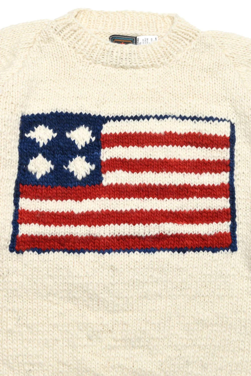 Flag  Pullover - Ivory - Image 4